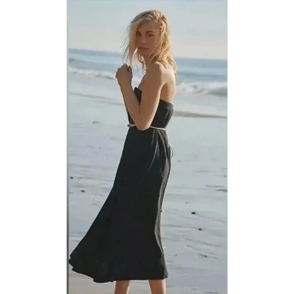 NWT Free People Peyton Maxi Tube Dress Black Size Large - Picture 3 of 11